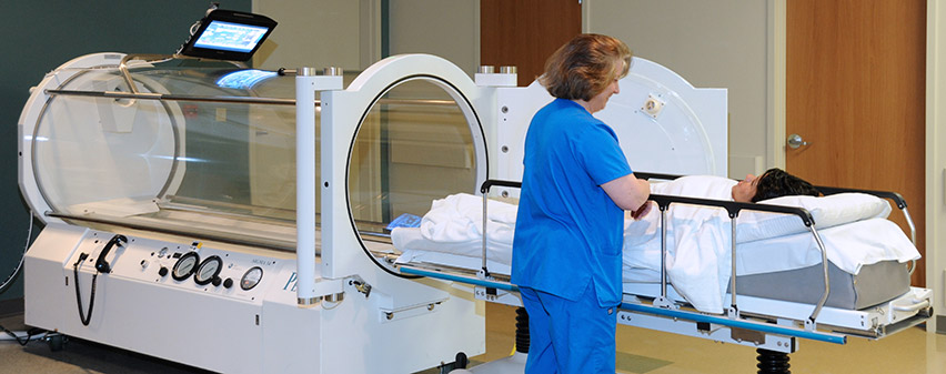 hyperbaric chamber for wound healing