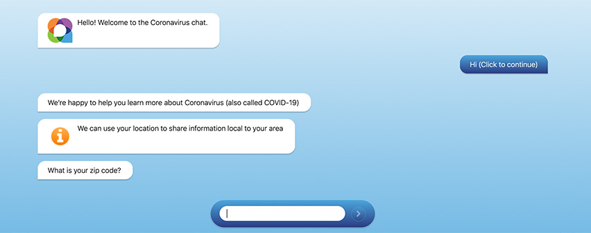 Healthgrades COVID-19 Chatbot