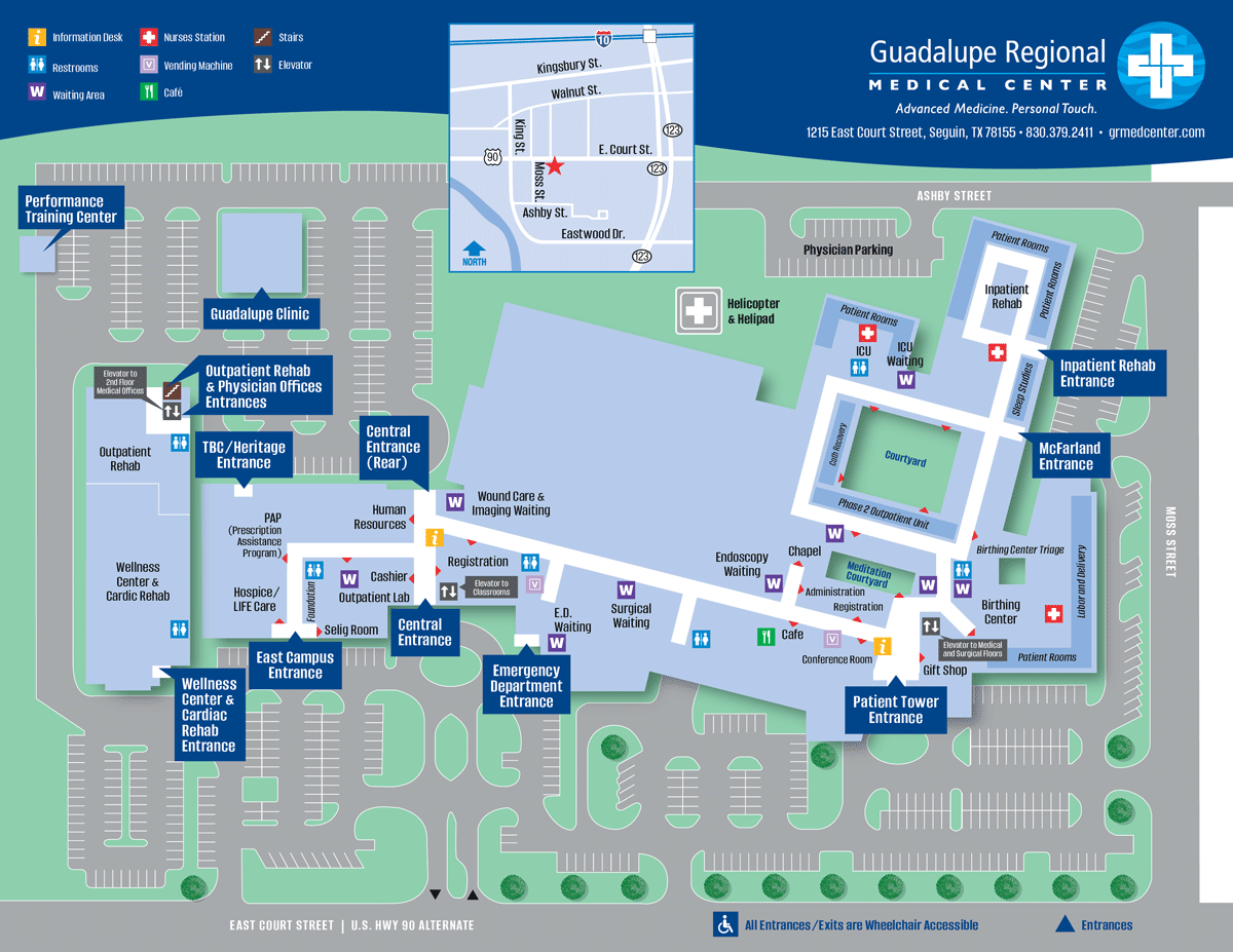 GRMC Hospital Map