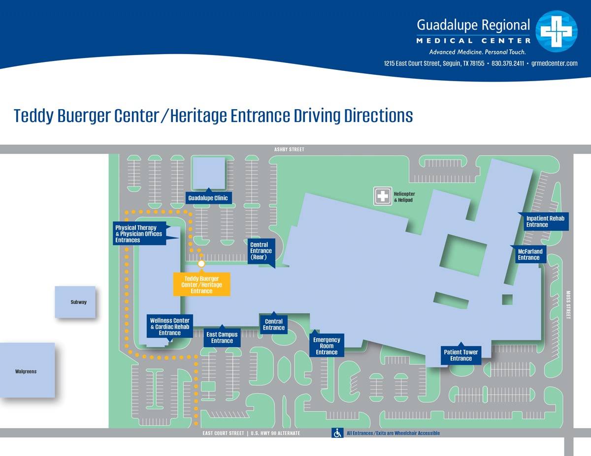 Teddy Buerger Center Map